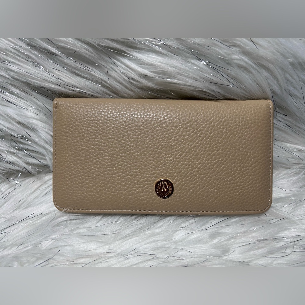 Anne Klein Elegant Tan Leather Wallet